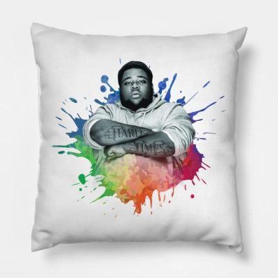 Rod Wave In Splash Color Throw Pillow Official Rod Wave Merch