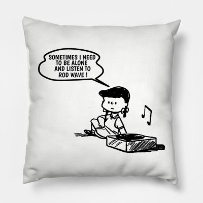Rod Wave Need To Listen Throw Pillow Official Rod Wave Merch