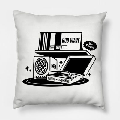 Rod Wave Now Playing Throw Pillow Official Rod Wave Merch