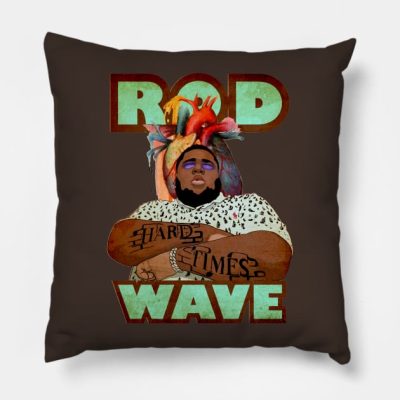 Rod Wave Retro Throw Pillow Official Rod Wave Merch
