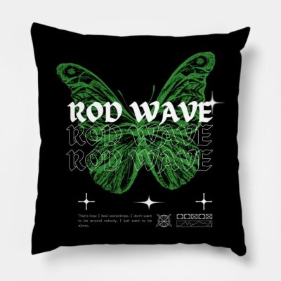 Rod Wave Butterfly Throw Pillow Official Rod Wave Merch