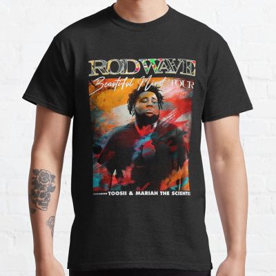 Guzado Rods Waves Shirt Beautiful Mind 2022 Tour T-Shirt For Men Women Fans T-Shirt Official Rod Wave Merch