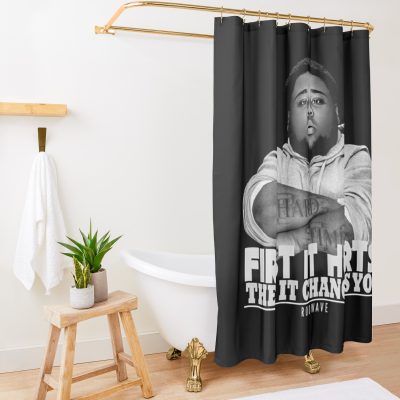 Rod Wave -First It Hurts Shower Curtain Official Rod Wave Merch