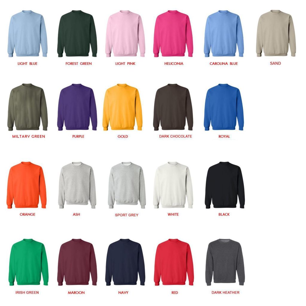 sweatshirt color chart - Rod Wave Merch