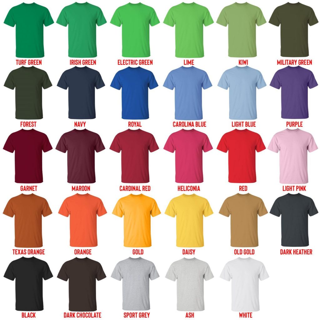 t shirt color chart - Rod Wave Merch